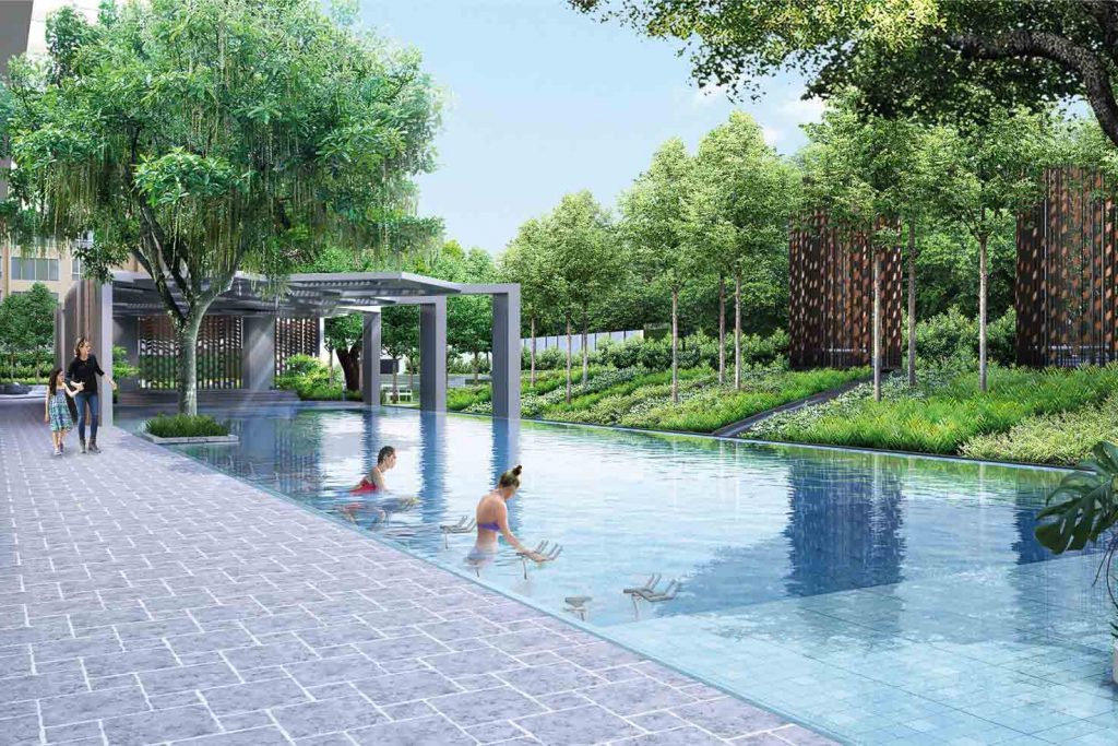 Navyom Club & poolside forest expanse